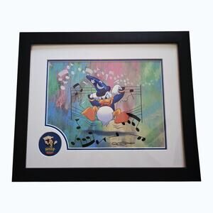 Disney Mickey's Philharmagic Donald Duck Print With Pin No COA